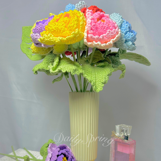Peony Season: Celebrate Nature’s Fleeting Beauty with Everlasting Crochet Peonies!
