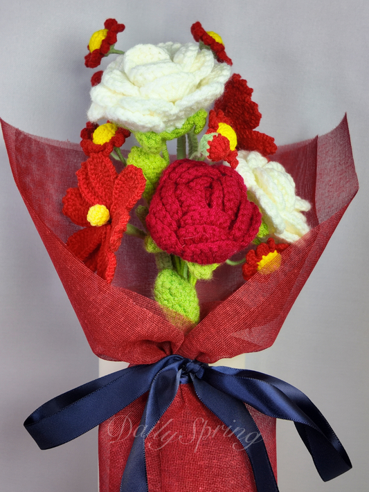 Dainty Petals Bouquet - Red