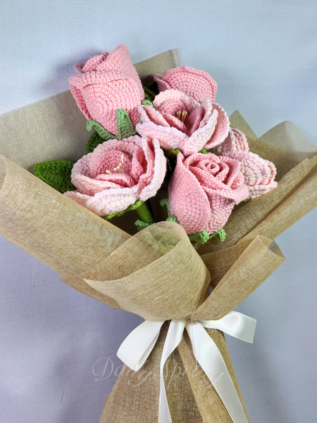 Half Dozen Rose Bouquet - Pink