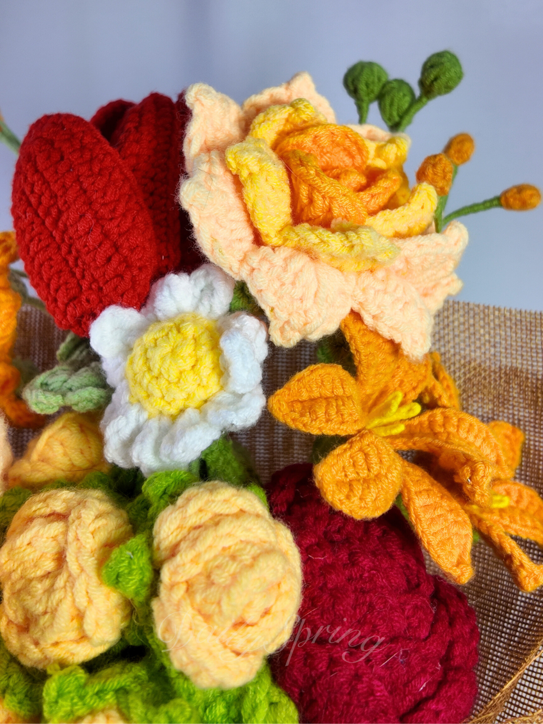 Lovely Blooms Bouquet - Yellow and Red