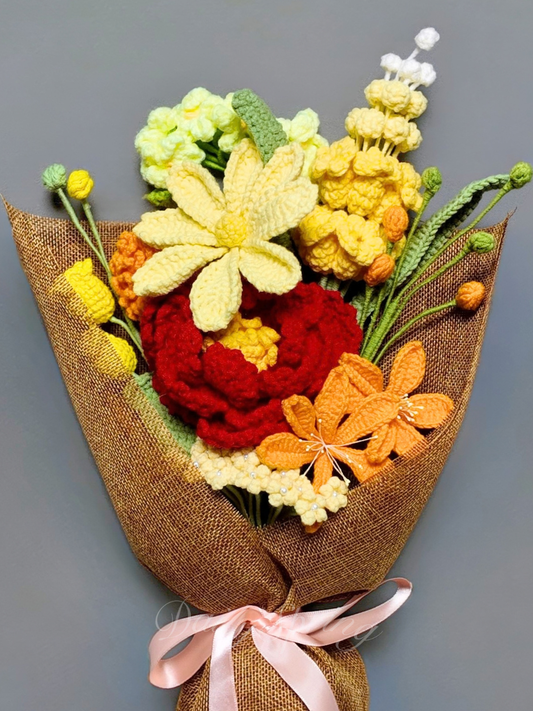 Botanical Garden Bouquet - Yellow and Red
