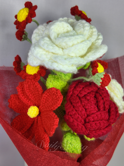 Dainty Petals Bouquet - Red