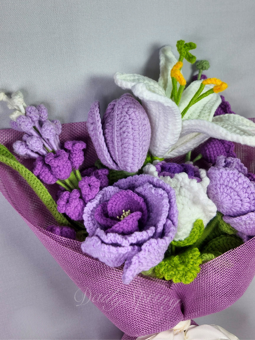 Elegant Floral Bouquet - Purple