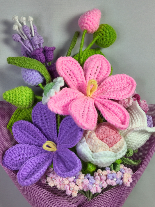 The Eternal Spring Bouquet - Pink and Purple