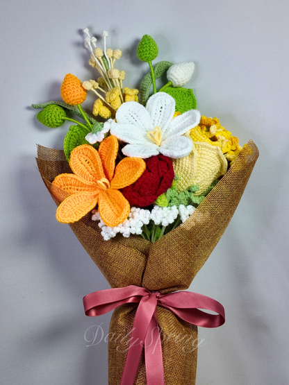 The Eternal Spring Bouquet - White and Yellow