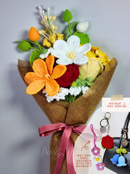 The Eternal Spring Bouquet - White and Yellow