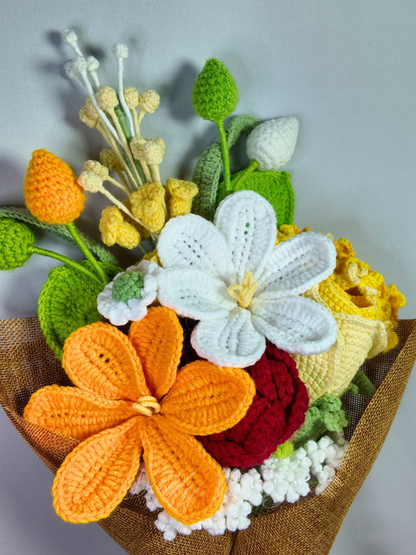 The Eternal Spring Bouquet - White and Yellow