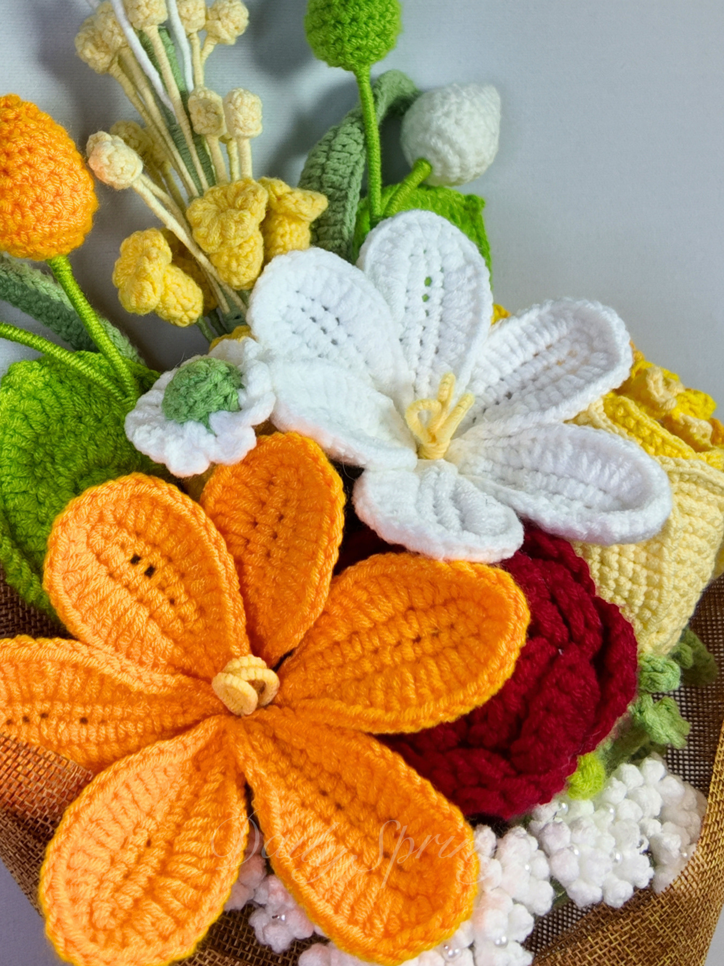 The Eternal Spring Bouquet - White and Yellow