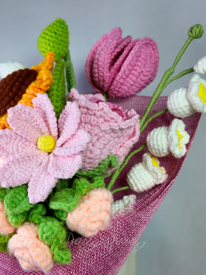 Flower Medley Bouquet - Pink [Pre-Order (4-6 Weeks)]