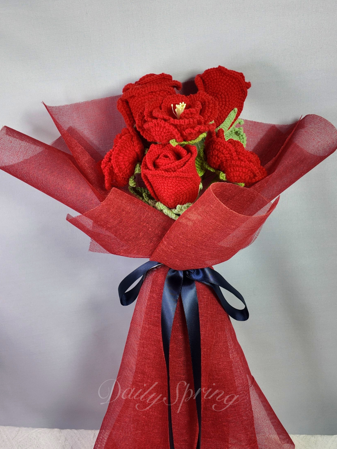 Half Dozen Rose Bouquet - Red