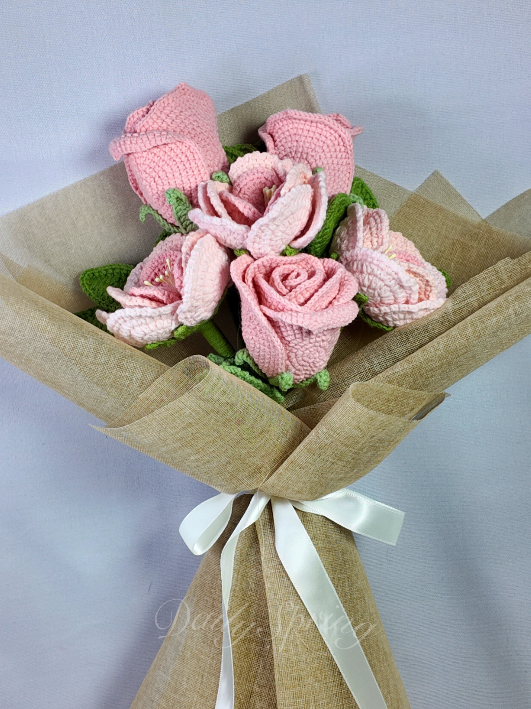 Half Dozen Rose Bouquet - Pink