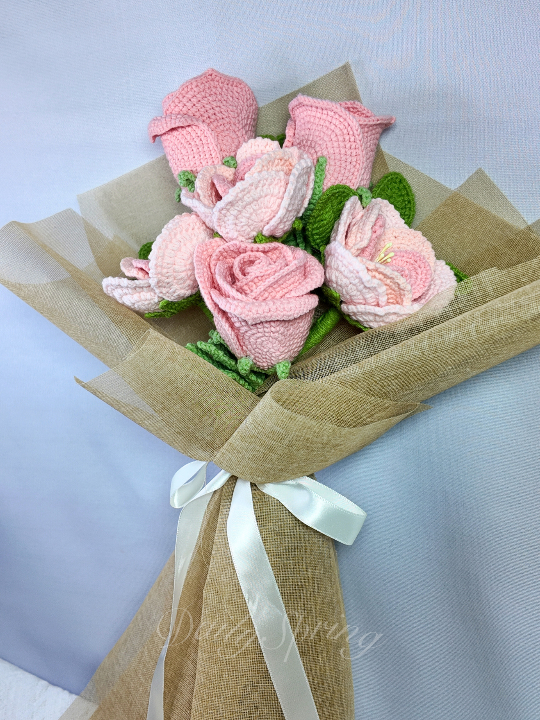 Half Dozen Rose Bouquet - Pink