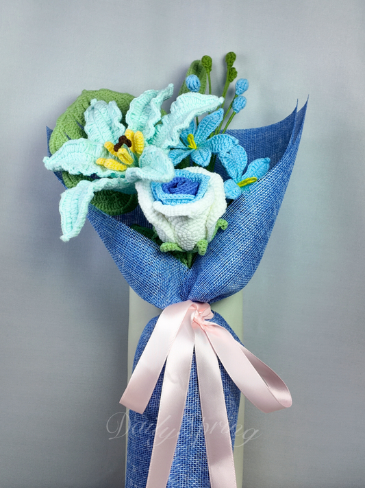 Mini Bloom Bouquet - Blue