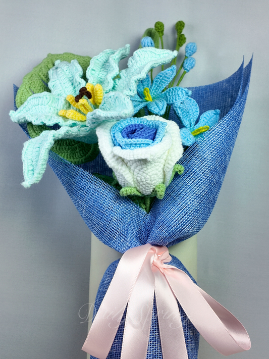 Mini Bloom Bouquet - Blue