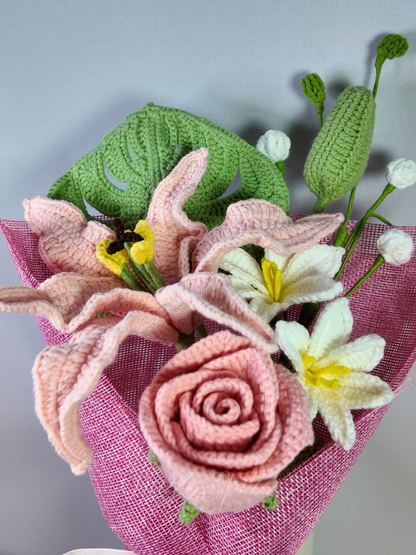 Mini Blooms Bouquet - Pink