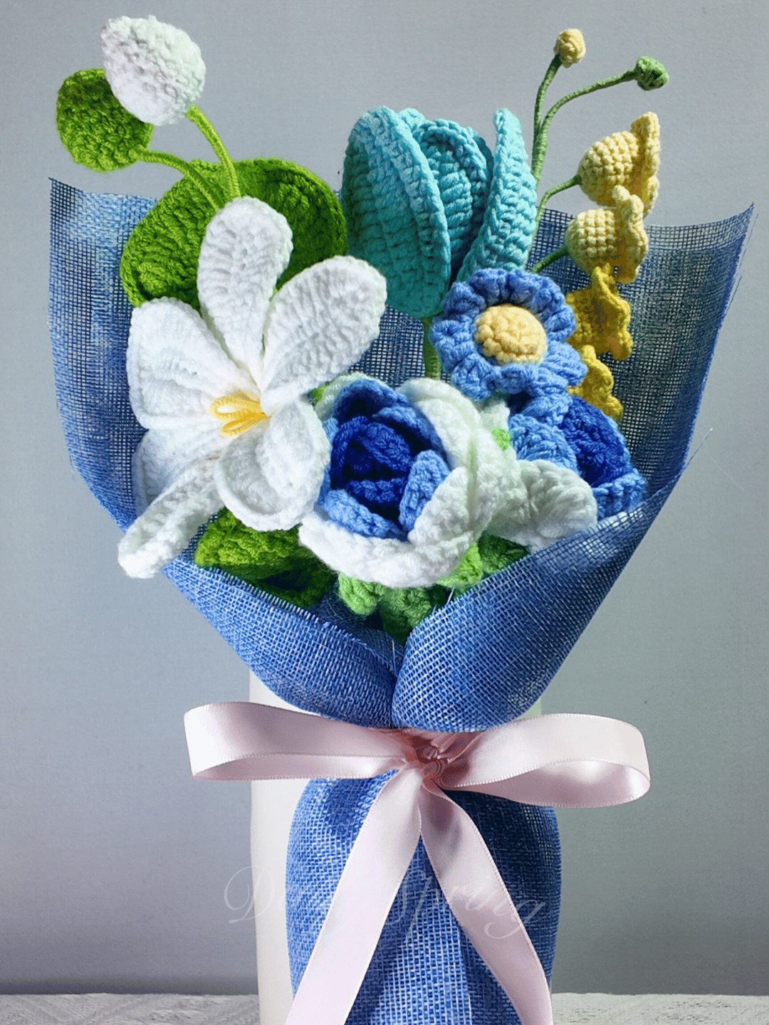 Spring Floral Bouquet - Blue [Pre-Order (4-6 weeks)]