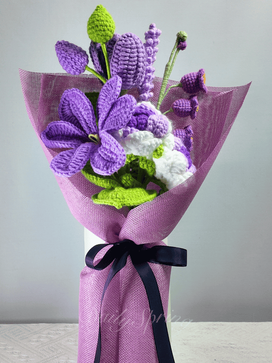 Spring Floral Bouquet - Purple