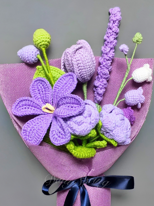 Spring Floral Bouquet - Purple