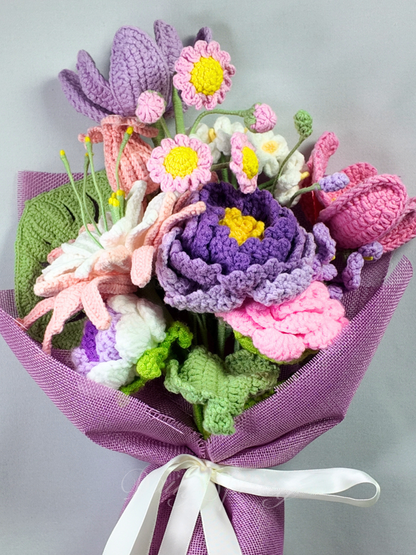 The Unseen Labour Bouquet - Pink and Purple