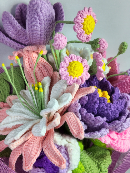 The Unseen Labour Bouquet - Pink and Purple