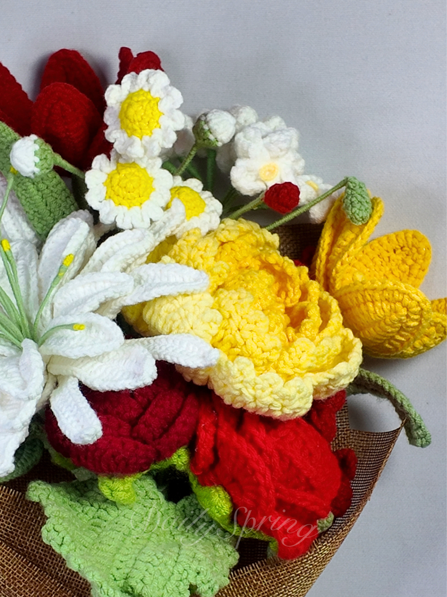 The Unseen Labour Bouquet - White, Yellow and Red