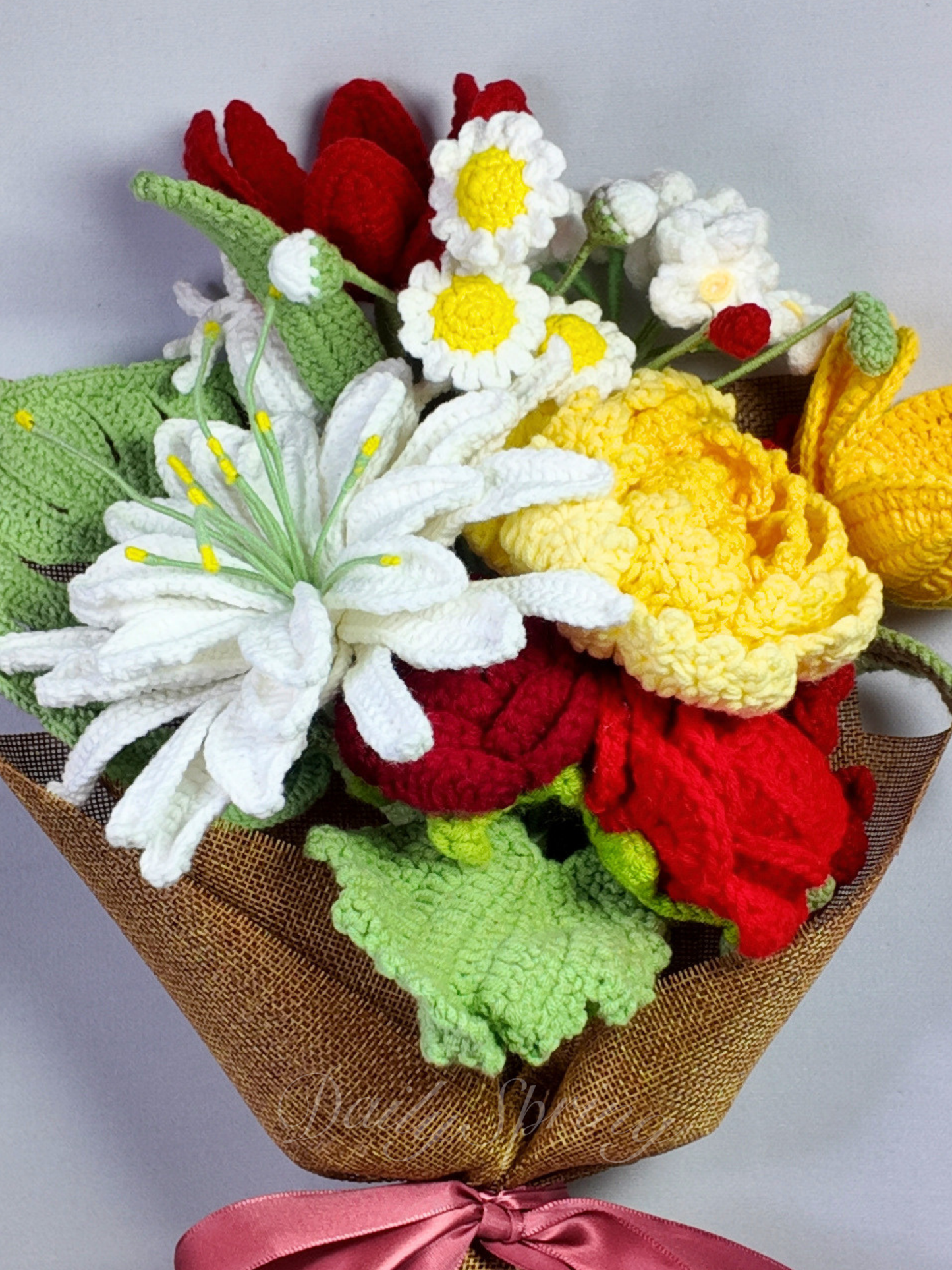 The Unseen Labour Bouquet - White, Yellow and Red