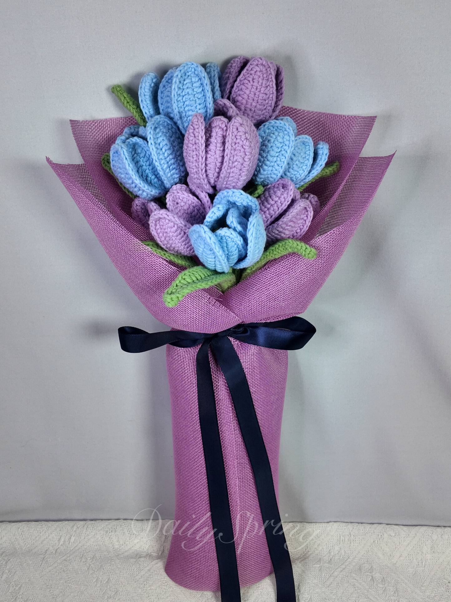 Tulips Bouquet - Blue and Purple