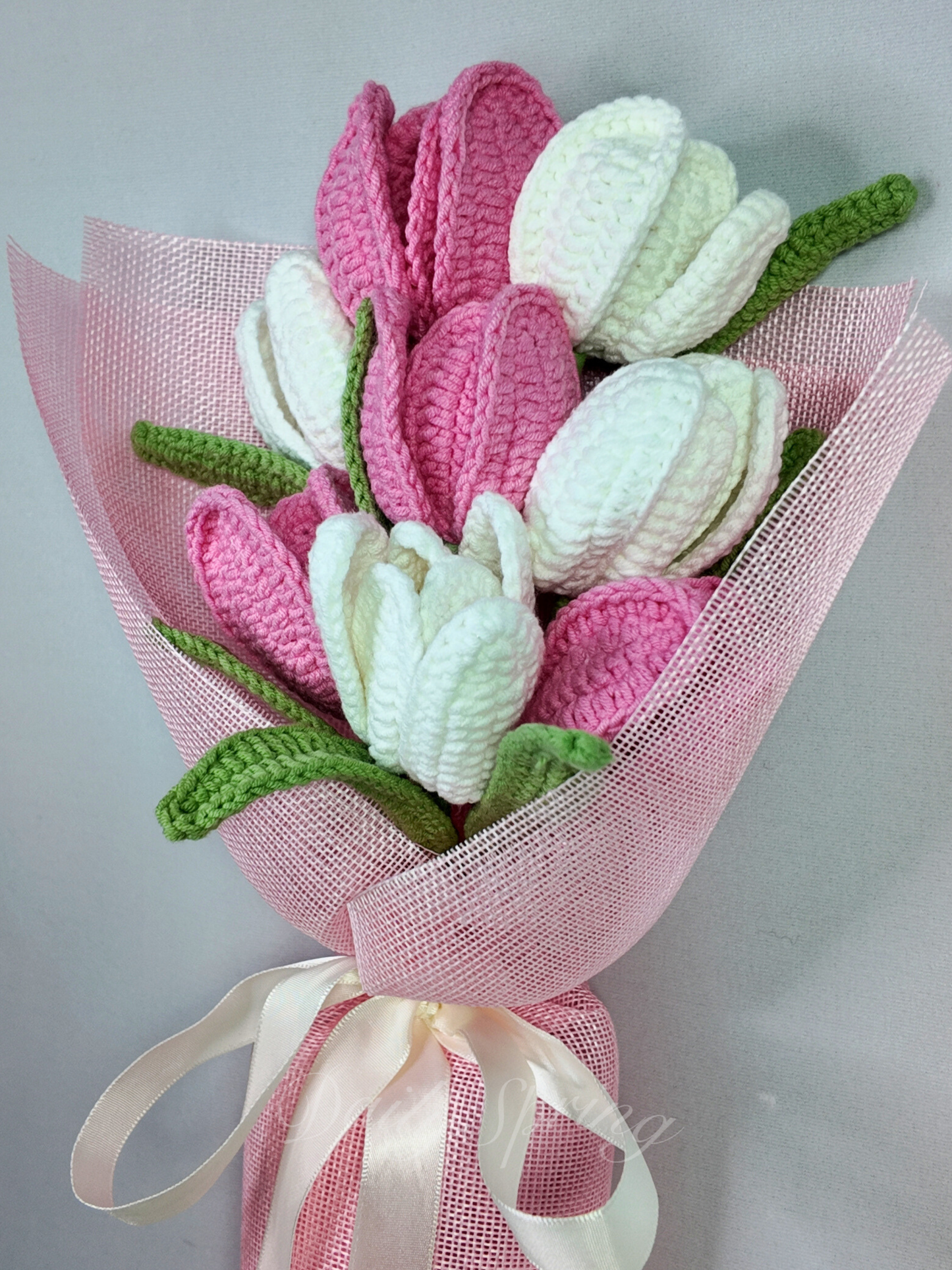 Tulips Bouquet - Pink and White